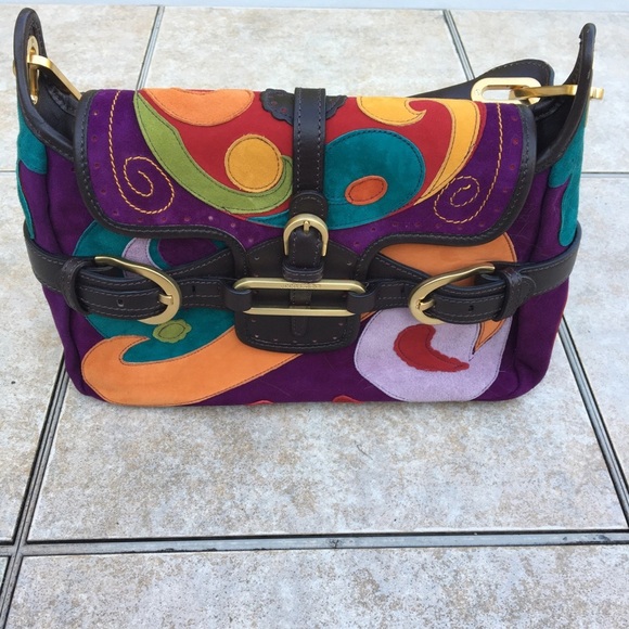 NWT Jimmy Choo Tulita Multi-Color Patchwork Purse - Picture 4 of 13